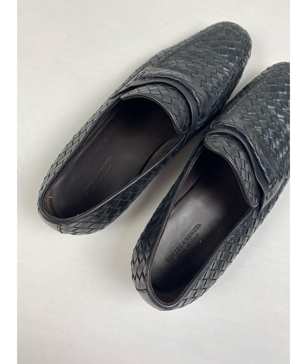 BOTTEGA VENETA Черные кожаные лоферы, фото 7