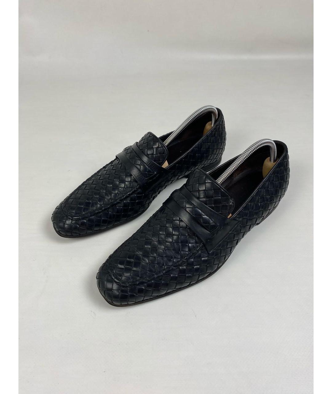 BOTTEGA VENETA Черные кожаные лоферы, фото 4