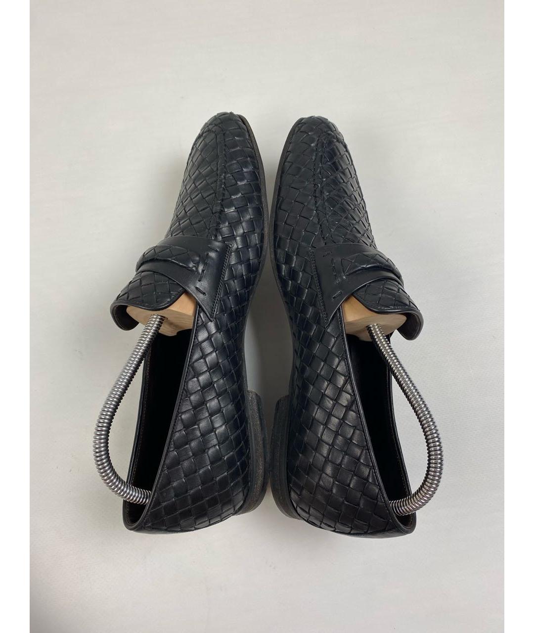 BOTTEGA VENETA Черные кожаные лоферы, фото 5