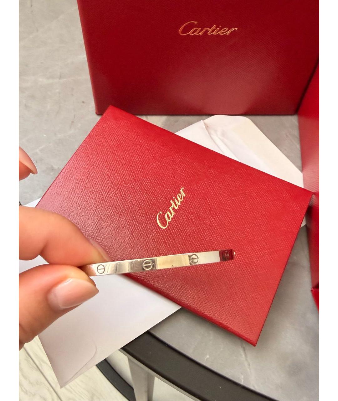 CARTIER Серебряный браслет из белого золота, фото 2