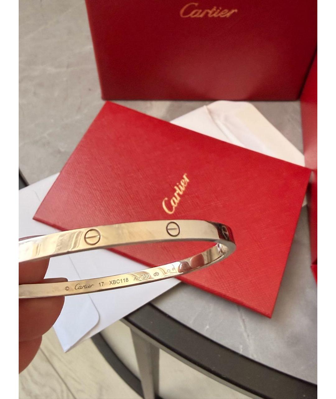 CARTIER Серебряный браслет из белого золота, фото 5