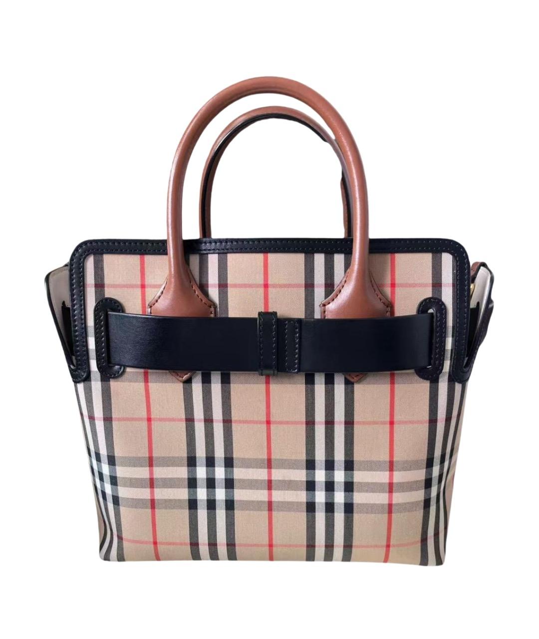 BURBERRY Бежевая сумка с короткими ручками, фото 1