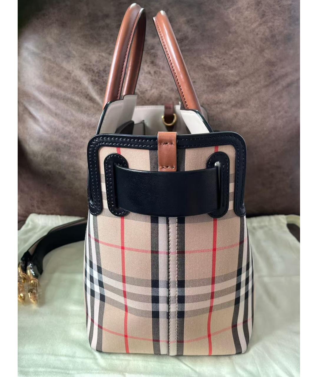 BURBERRY Бежевая сумка с короткими ручками, фото 6