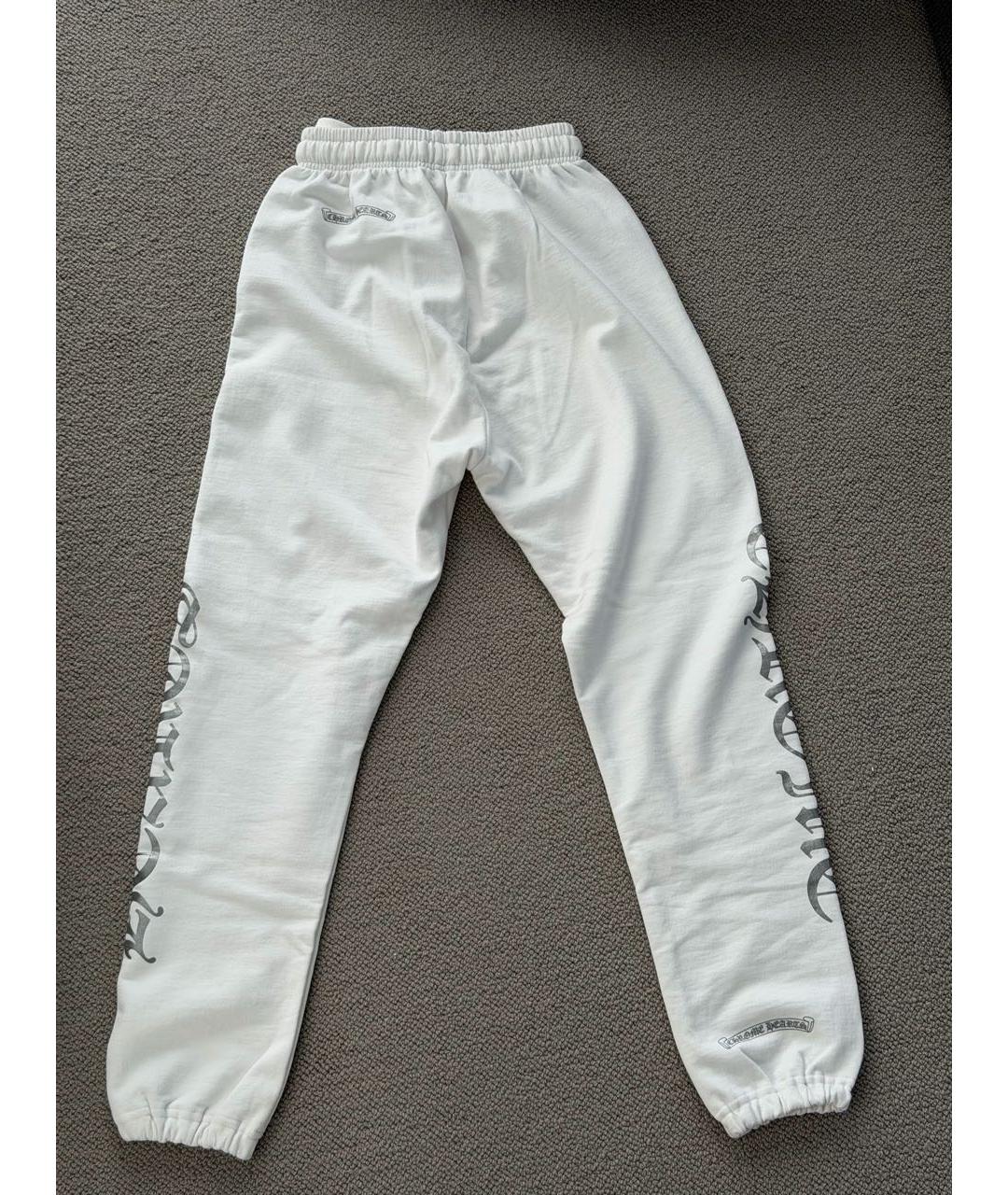 CHROME HEARTS Белые хлопковые спортивные брюки и шорты, фото 2