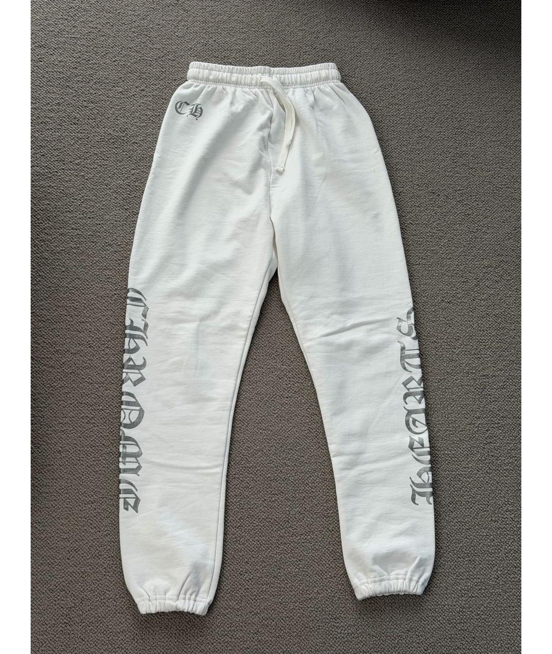 CHROME HEARTS Белые хлопковые спортивные брюки и шорты, фото 9