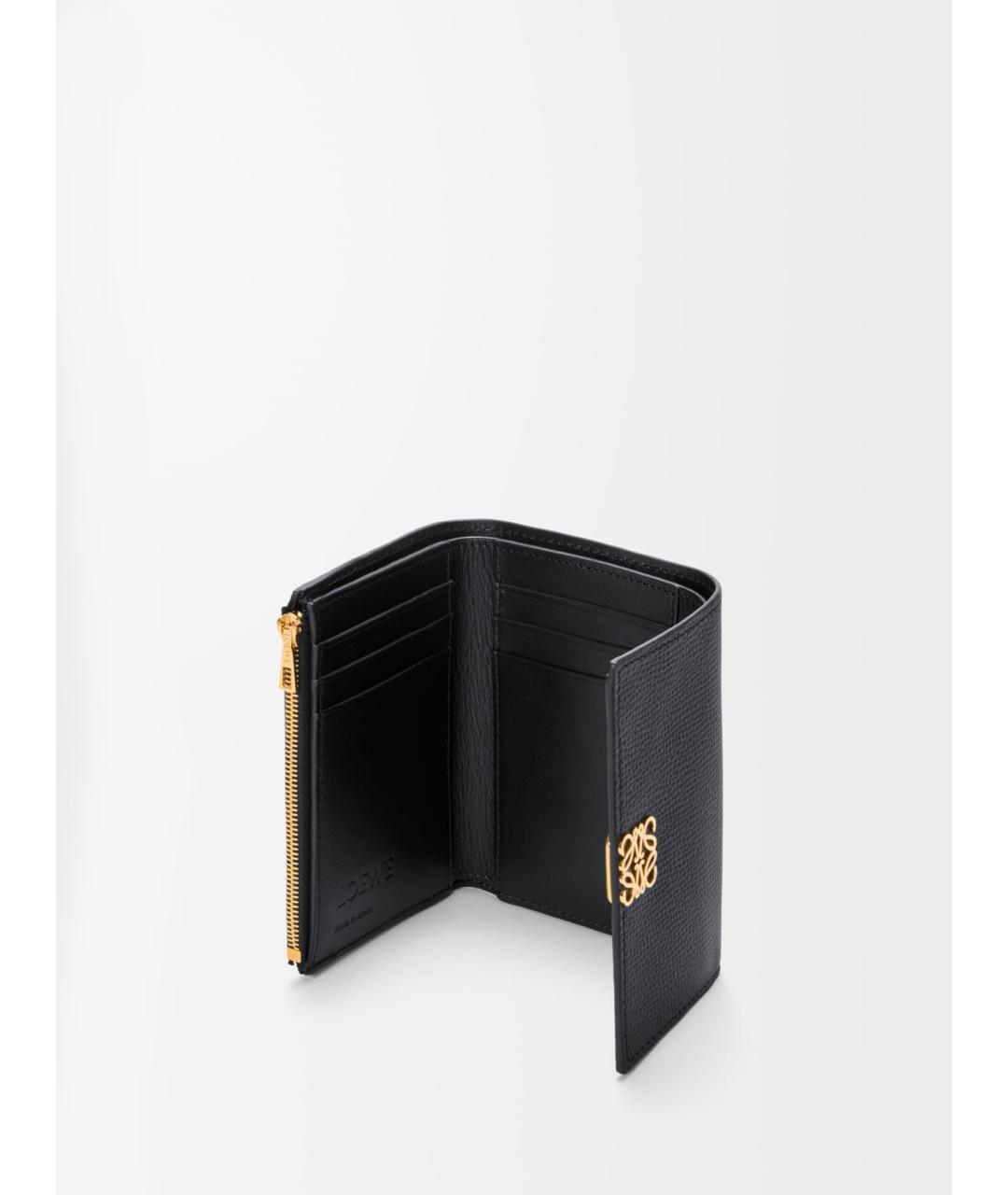 LOEWE Черный кожаный кошелек, фото 2