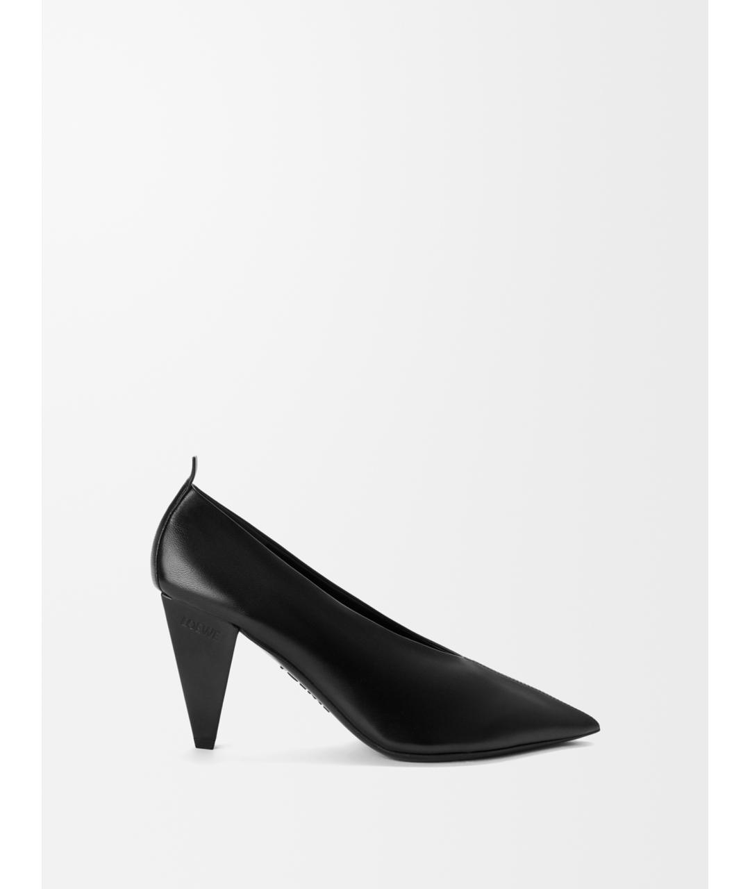 LOEWE Черные кожаные туфли, фото 5