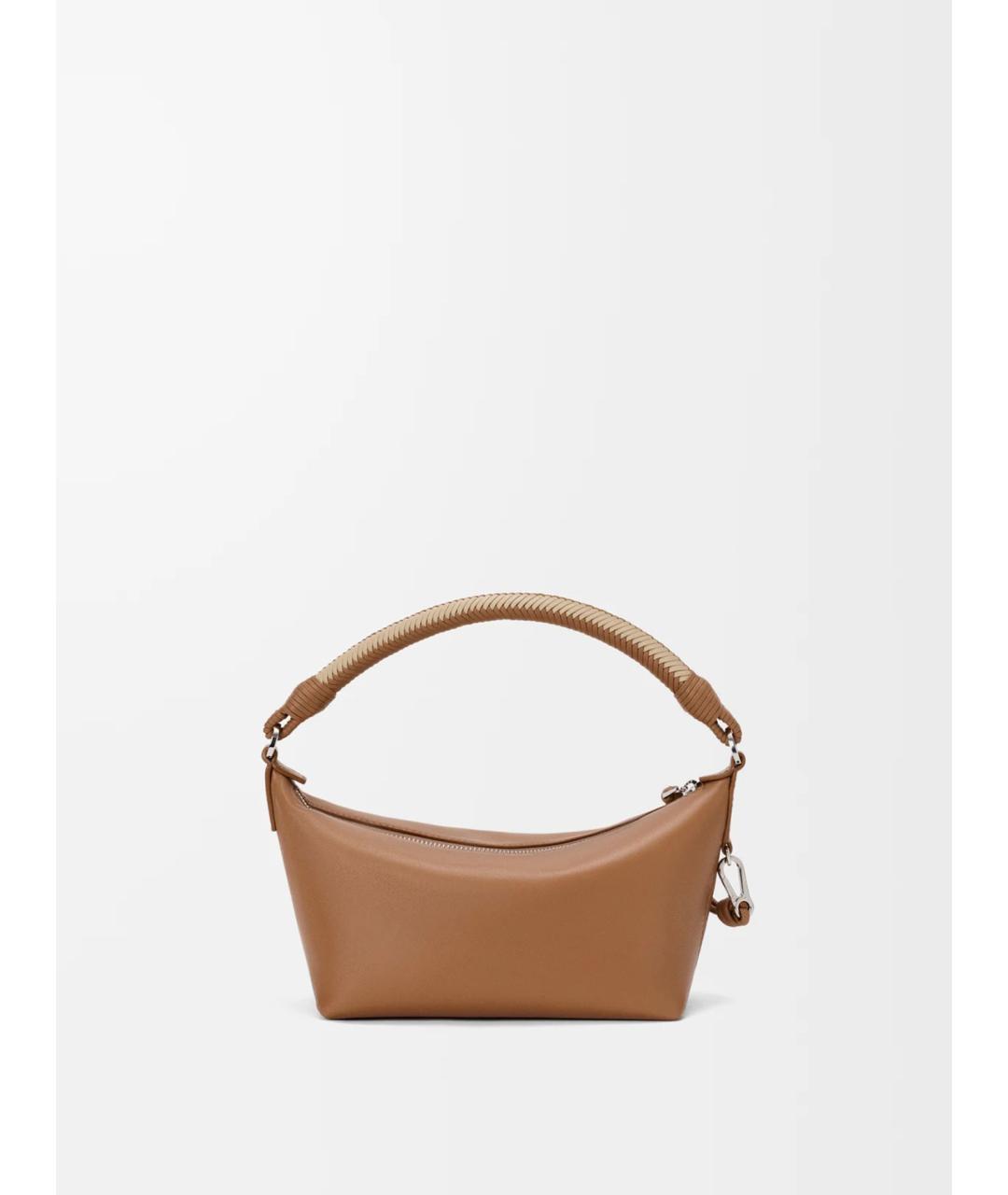 LOEWE Коричневая кожаная сумка через плечо, фото 3