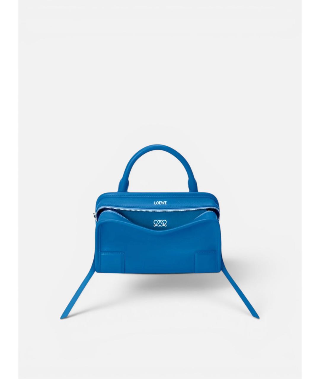 LOEWE Синяя кожаная сумка тоут, фото 4