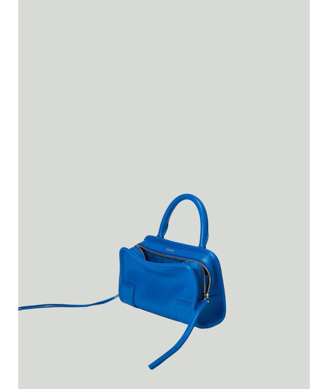 LOEWE Синяя кожаная сумка тоут, фото 2