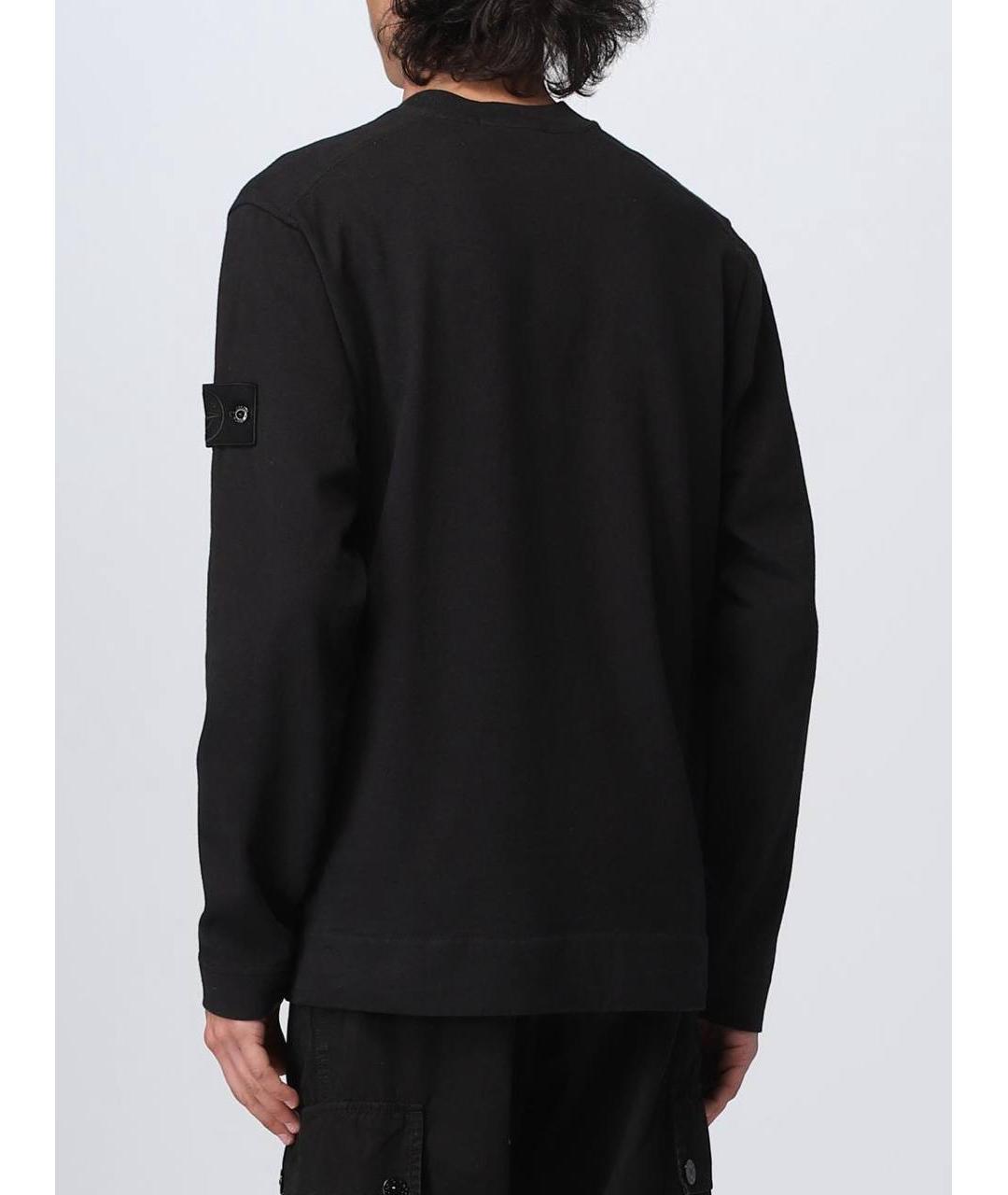 STONE ISLAND Черный джемпер / свитер, фото 4
