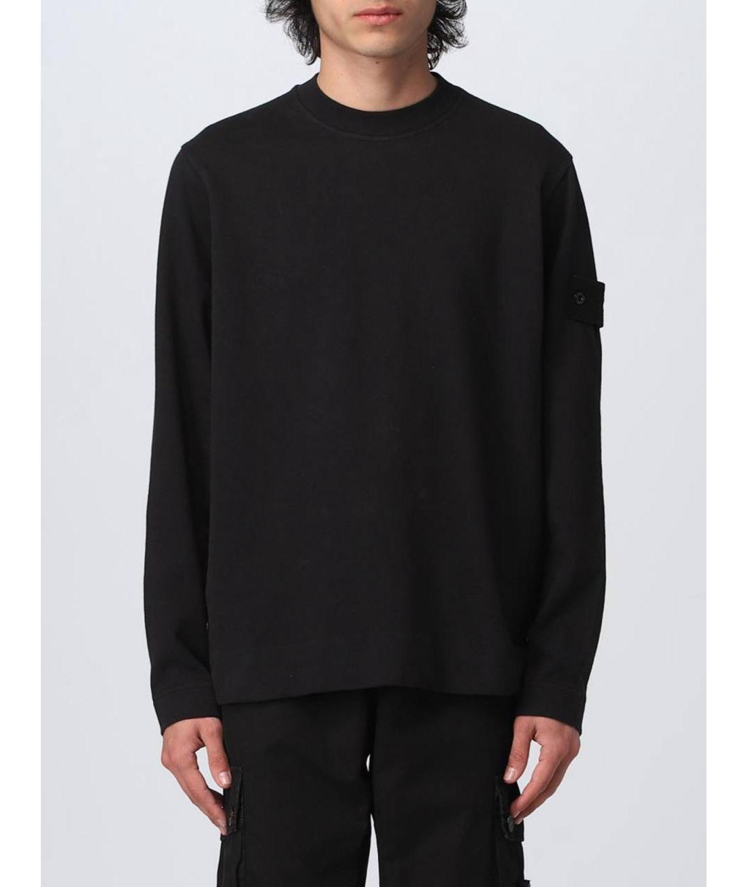 STONE ISLAND Черный джемпер / свитер, фото 2