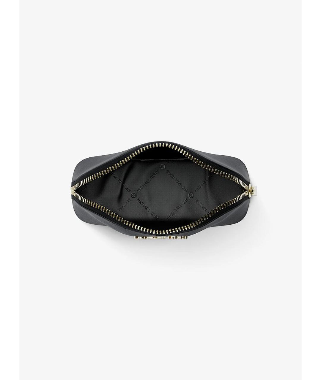 MICHAEL KORS Черная кожаная косметичка, фото 2