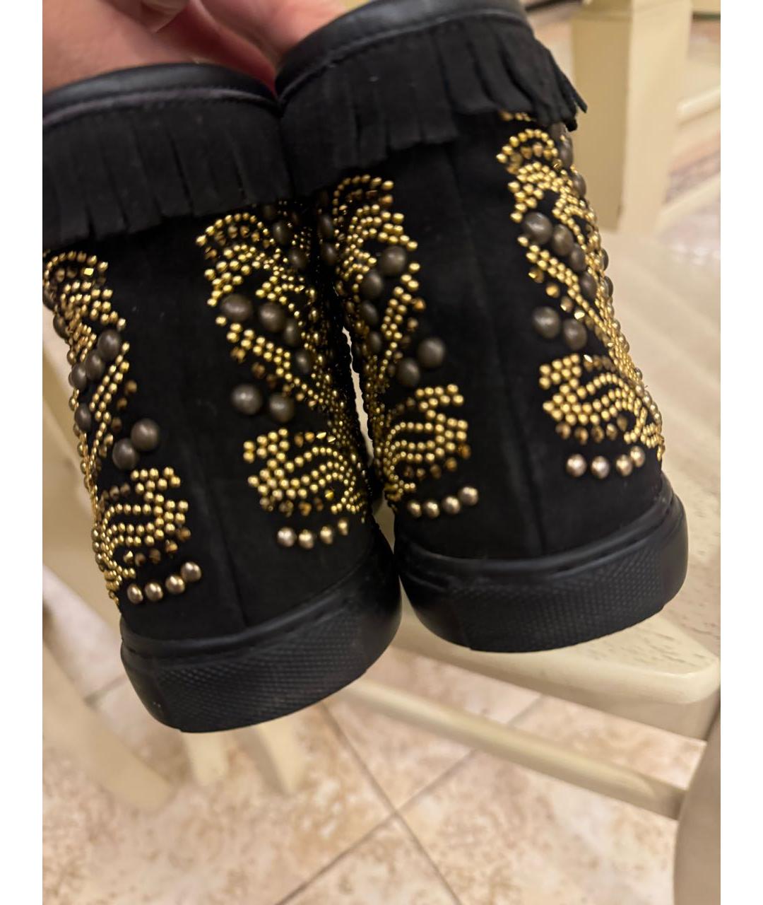 PHILIPP PLEIN Черные кожаные ботинки, фото 4