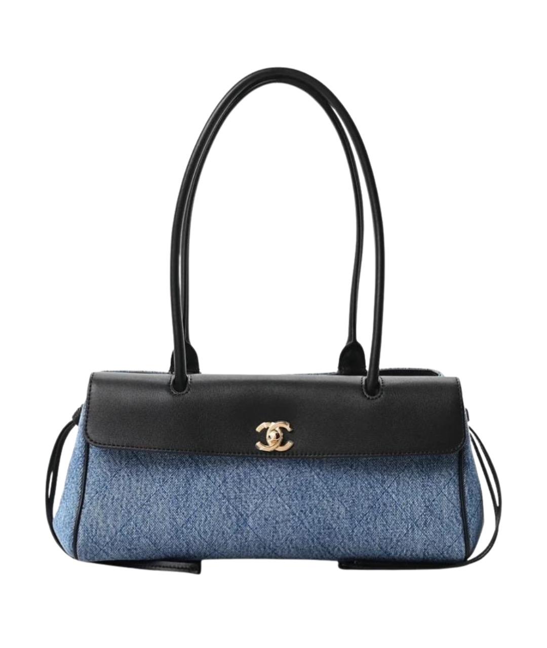 CHANEL Синяя деним сумка тоут, фото 1