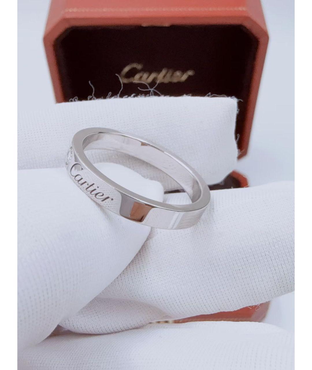 CARTIER Белое платиновое кольцо, фото 5