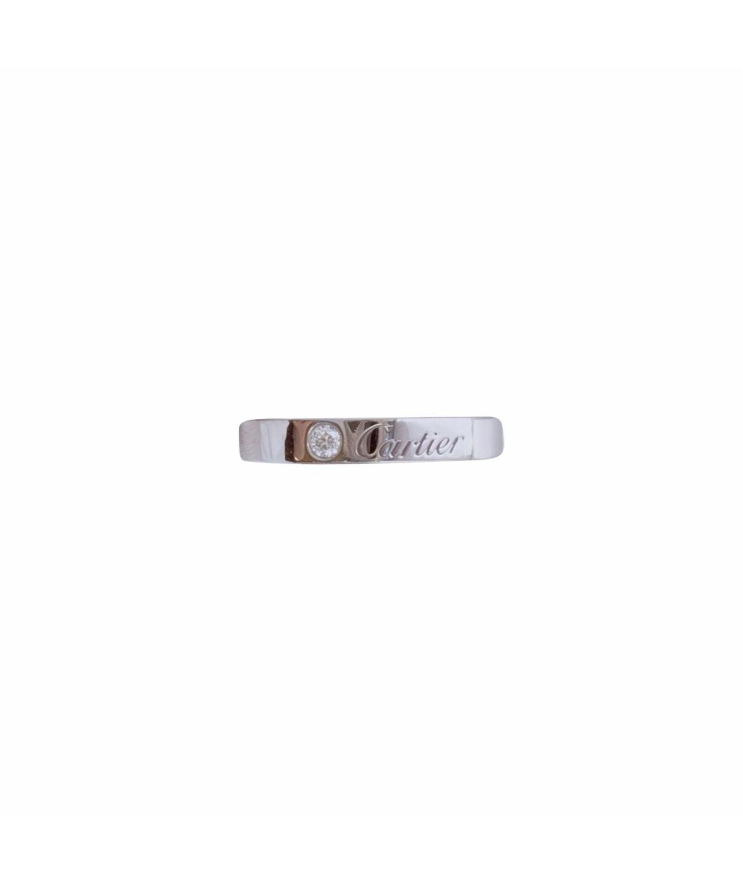 CARTIER Белое платиновое кольцо, фото 1