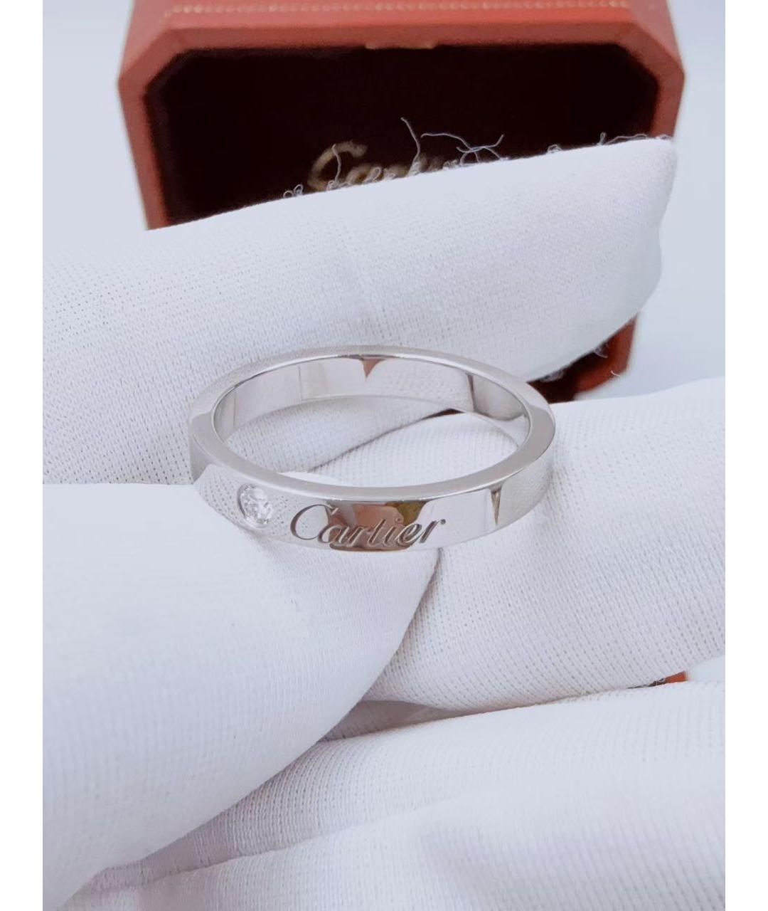 CARTIER Белое платиновое кольцо, фото 4