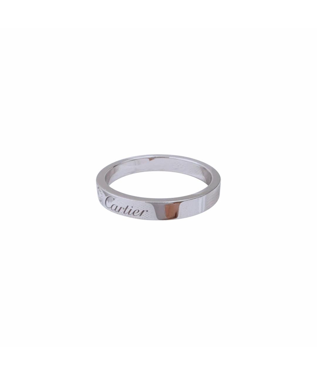 CARTIER Белое платиновое кольцо, фото 6