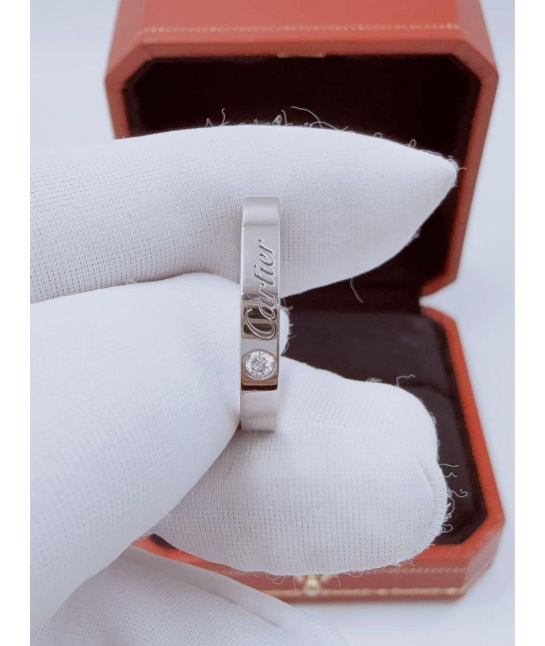 CARTIER Белое платиновое кольцо, фото 2