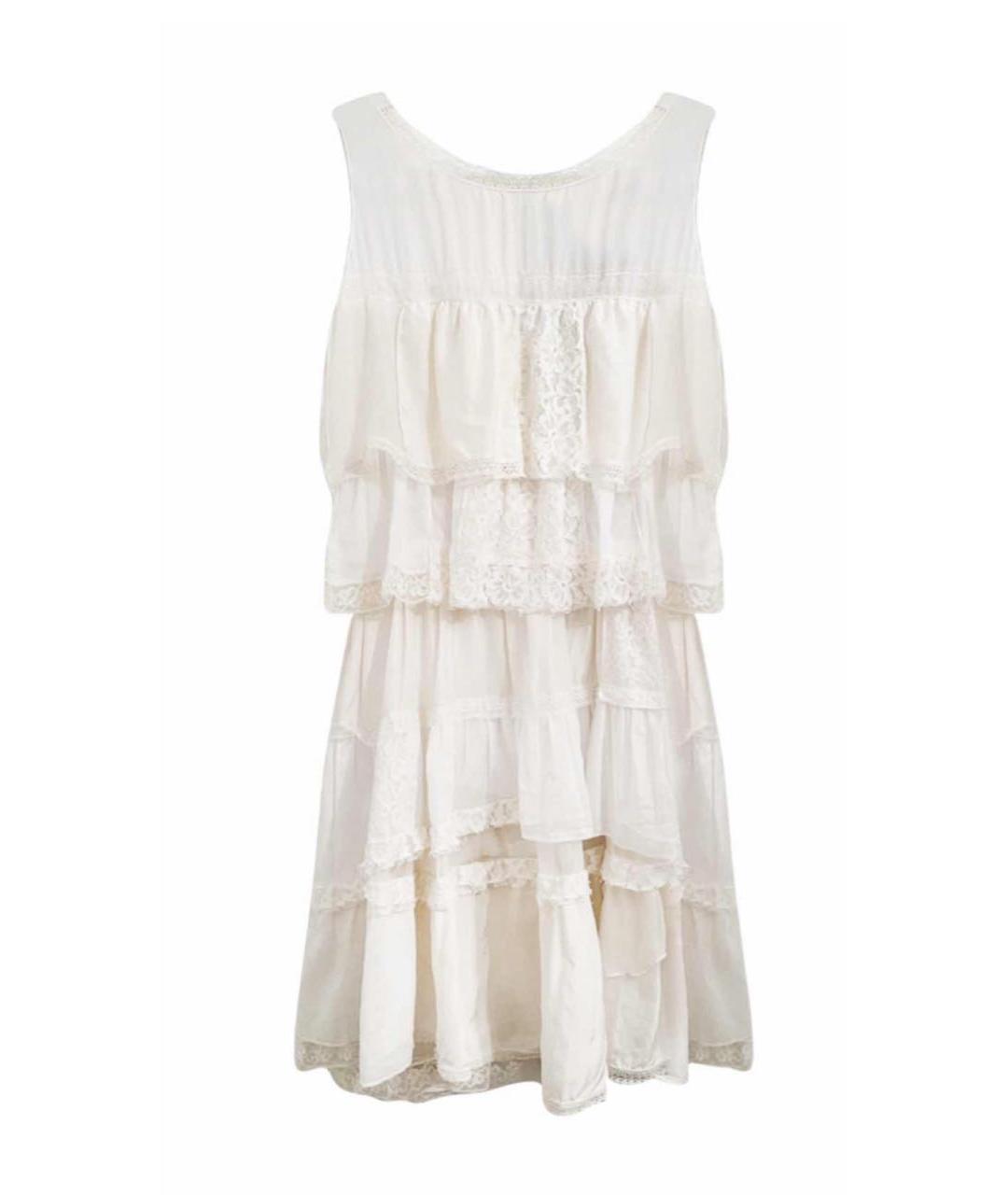 NINA RICCI Белое хлопковое повседневное платье, фото 1