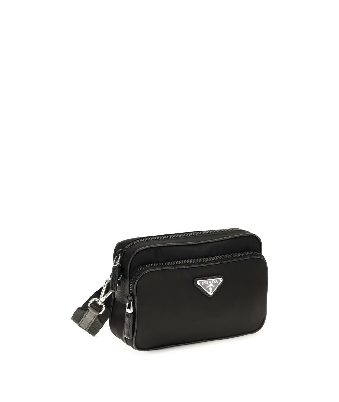 PRADA Черная синтетическая сумка на плечо, фото 2