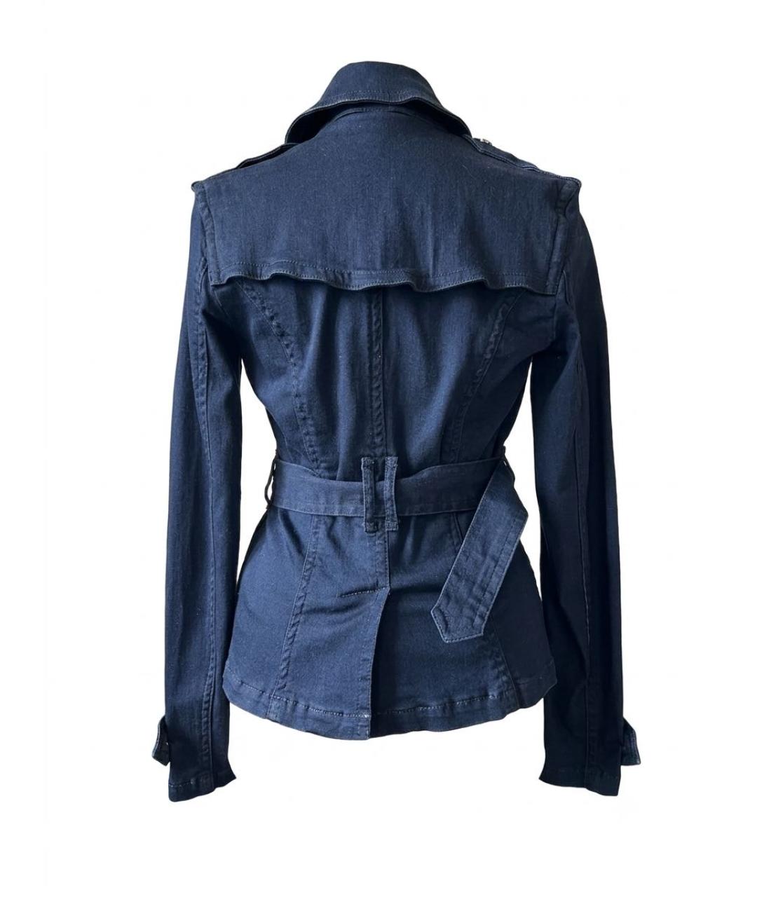 BURBERRY Темно-синяя деним куртка, фото 2