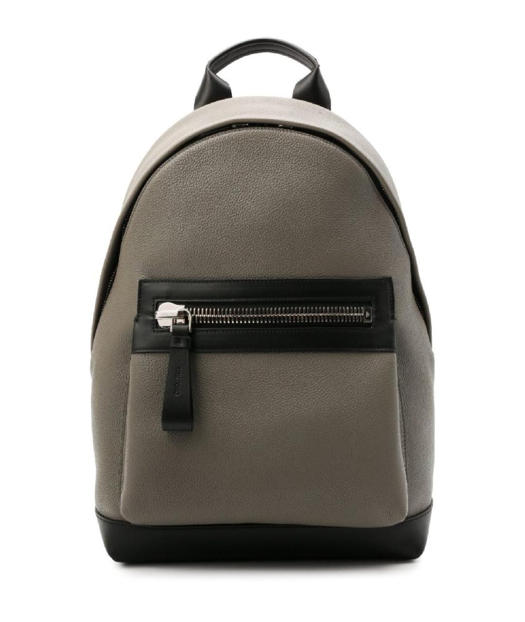 TOM FORD Серый кожаный рюкзак, фото 1