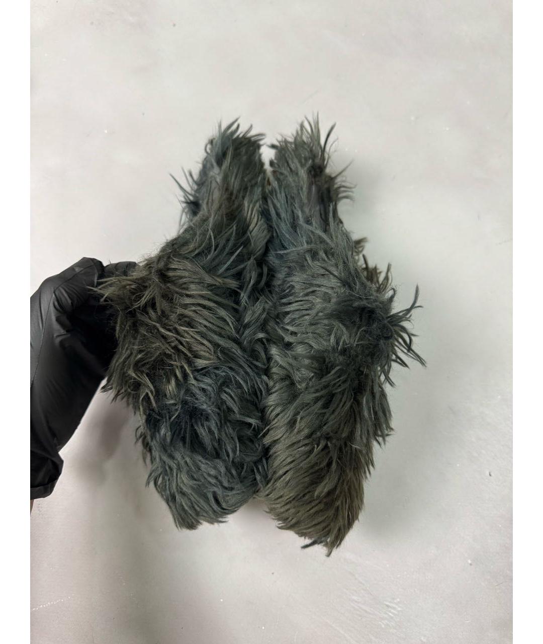 MM6 MAISON MARGIELA Антрацитовые мюли, фото 8