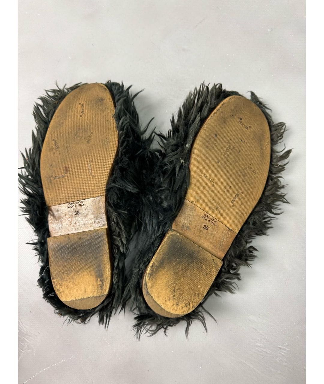 MM6 MAISON MARGIELA Антрацитовые мюли, фото 7