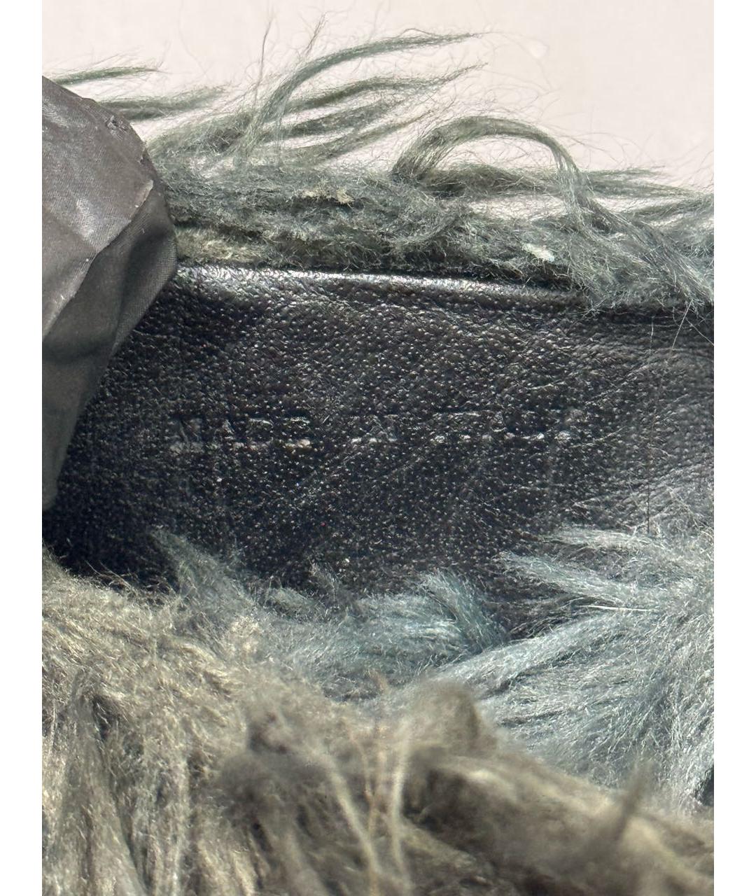 MM6 MAISON MARGIELA Антрацитовые мюли, фото 6