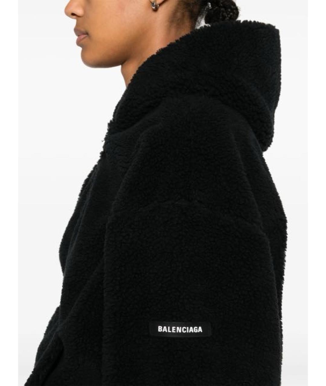 BALENCIAGA Черная хлопковая куртка, фото 4