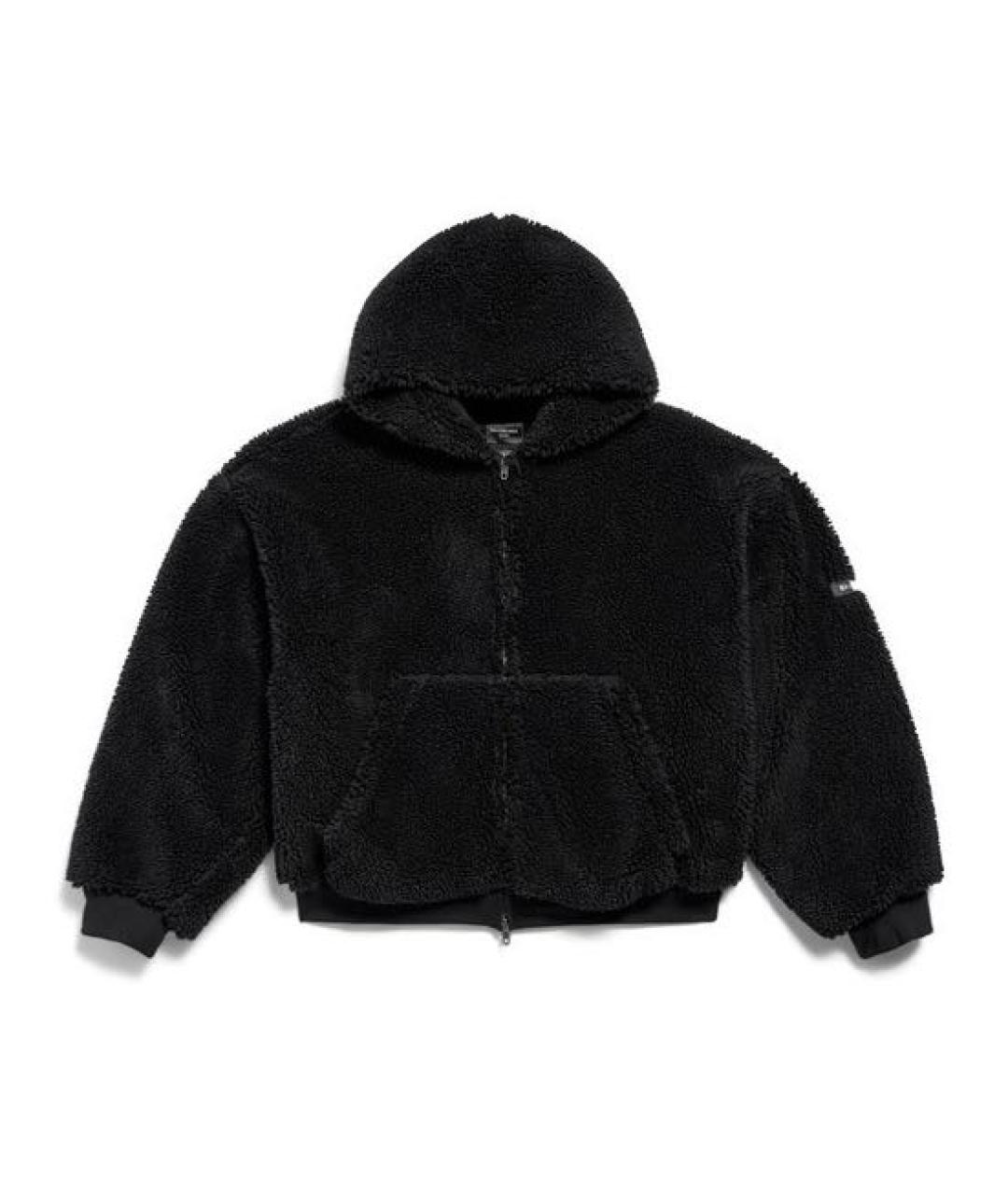 BALENCIAGA Черная хлопковая куртка, фото 1
