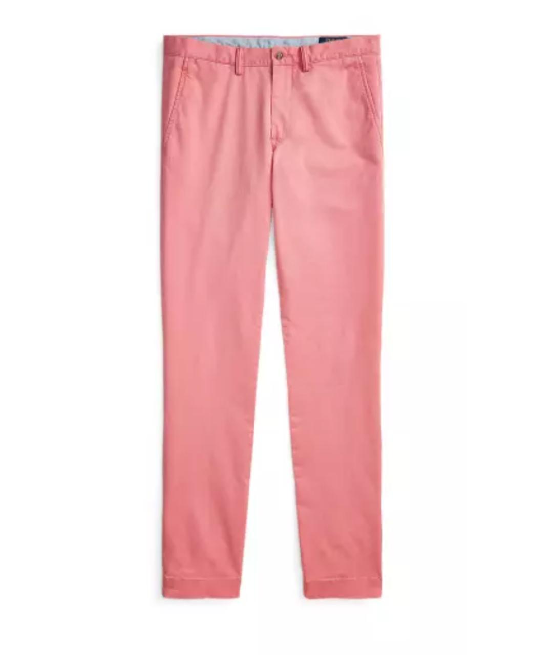 POLO RALPH LAUREN Розовые хлопковые брюки чинос, фото 1