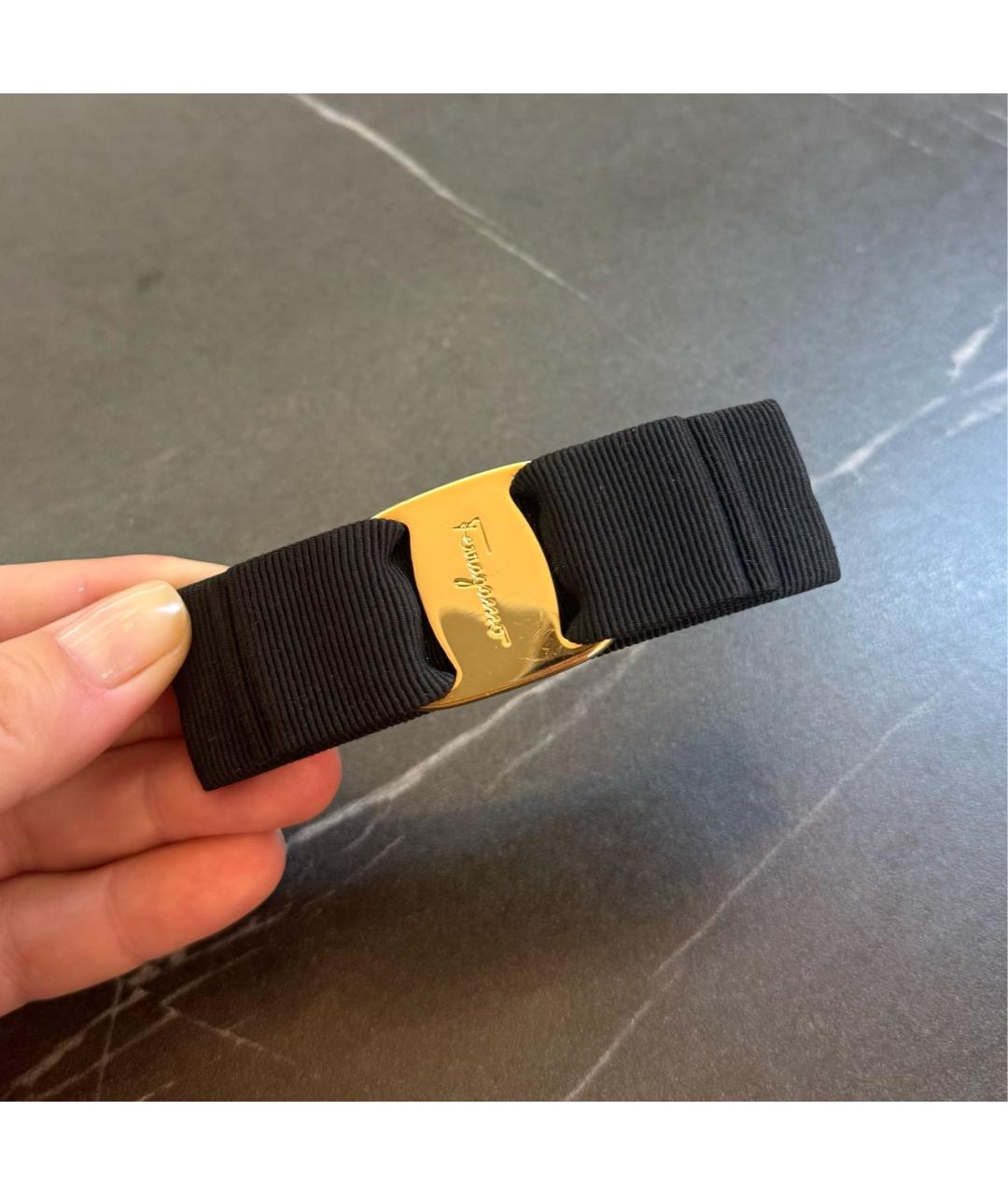 FERRAGAMO Черная заколка, фото 2