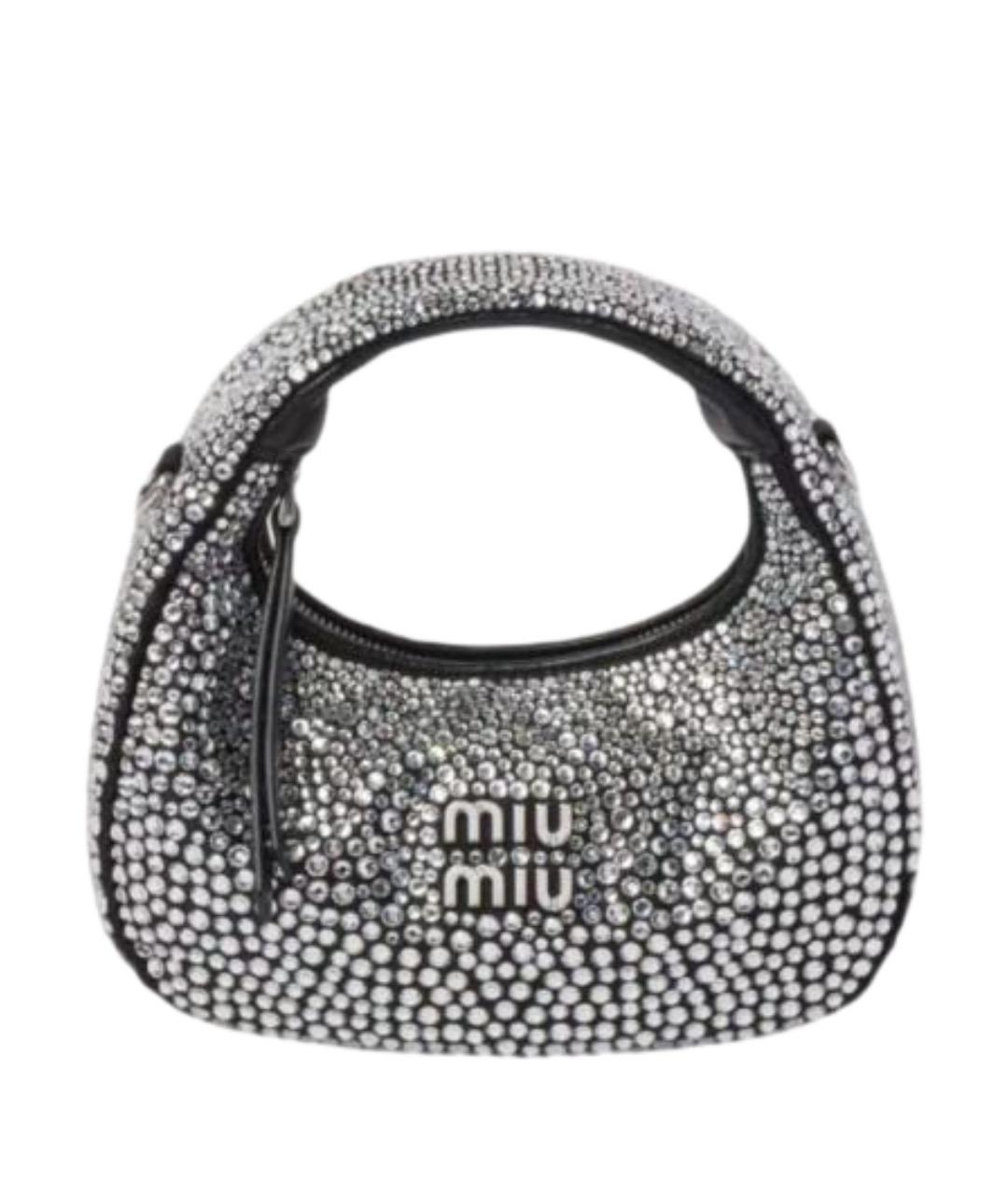 MIU MIU Серебряная сумка с короткими ручками, фото 1