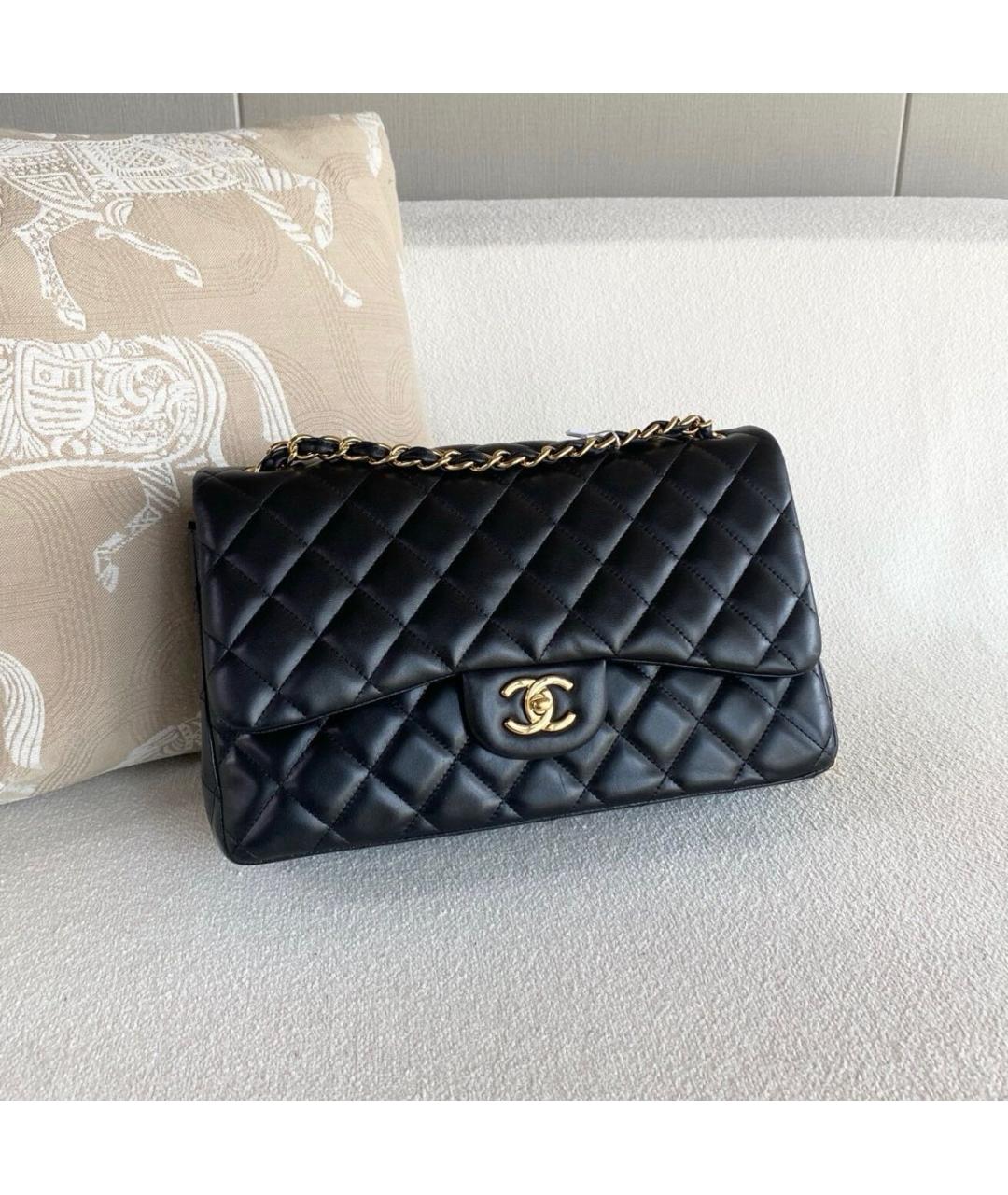 CHANEL Черная кожаная сумка через плечо, фото 3