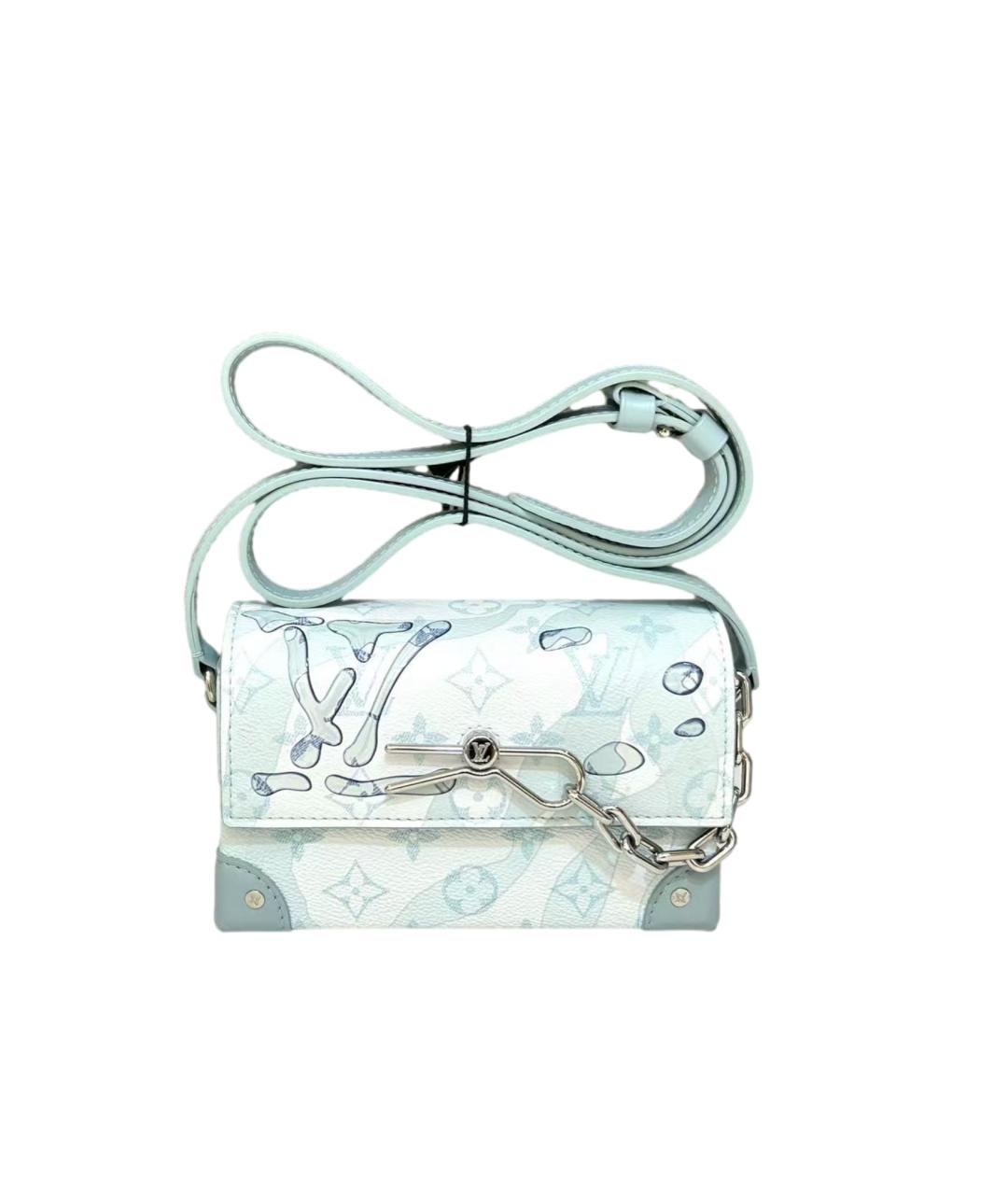 LOUIS VUITTON Голубая сумка через плечо, фото 5