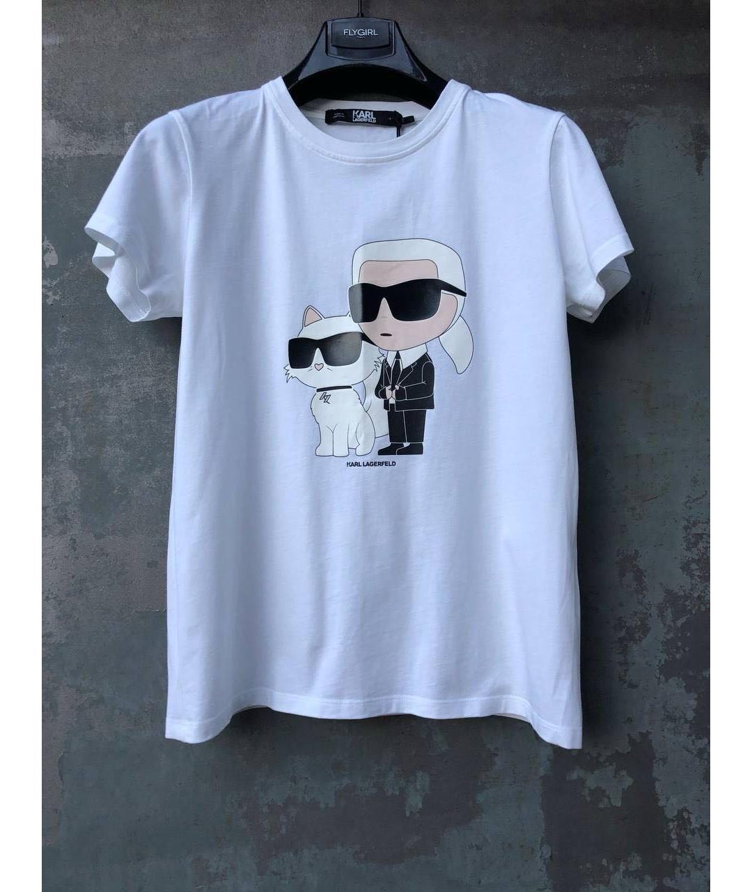 KARL LAGERFELD Хлопковая футболка, фото 9