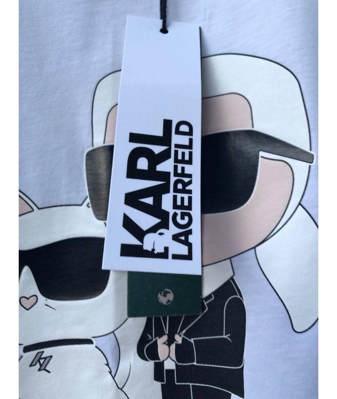 KARL LAGERFELD Хлопковая футболка, фото 4