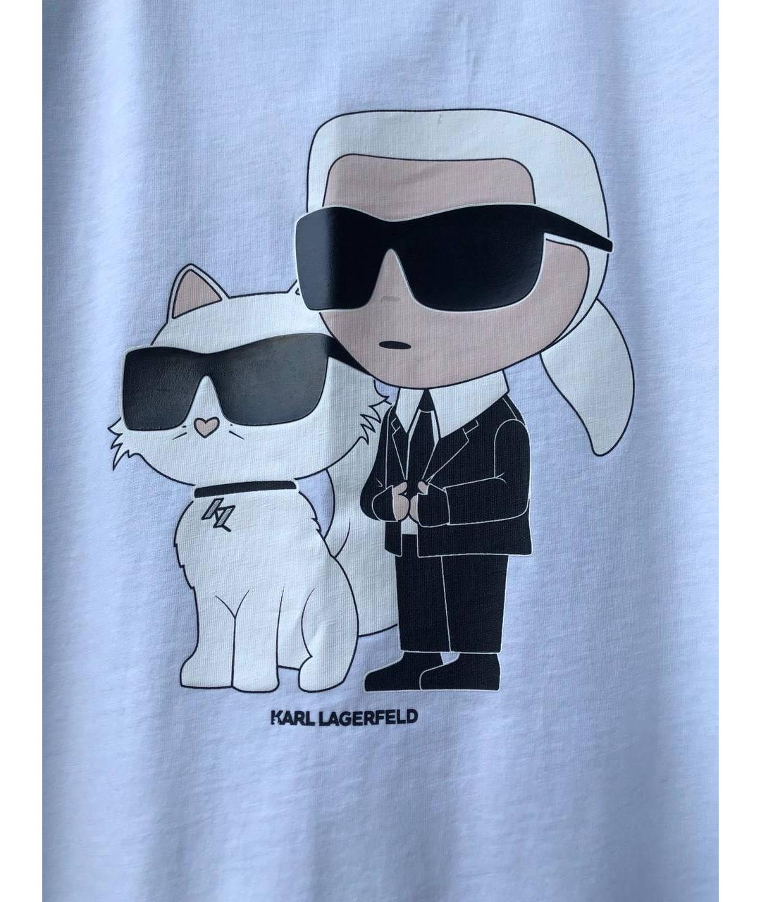 KARL LAGERFELD Хлопковая футболка, фото 7