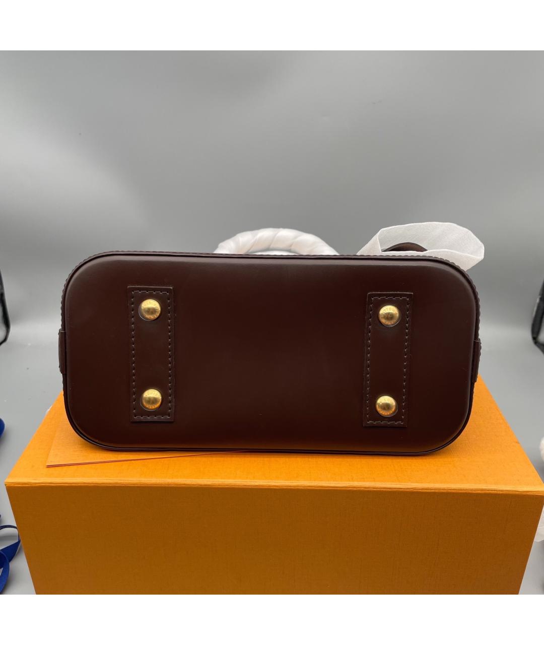 LOUIS VUITTON Коричневая канва сумка с короткими ручками, фото 6