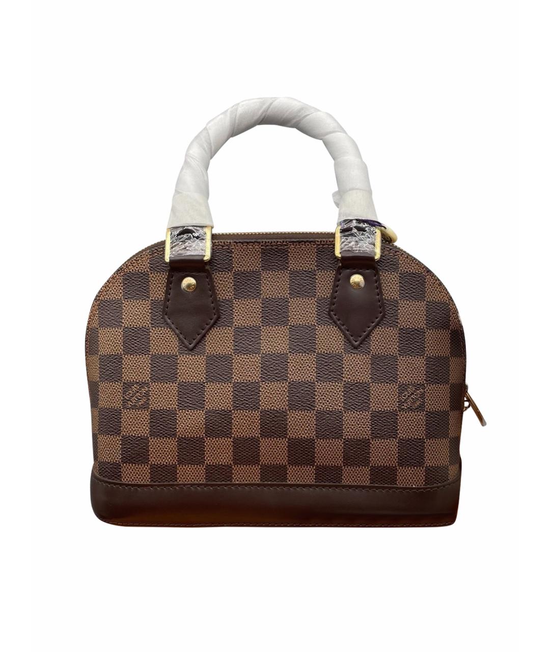 LOUIS VUITTON Коричневая канва сумка с короткими ручками, фото 1
