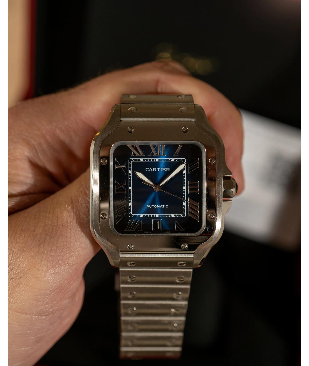 CARTIER Темно-синие часы, фото 3