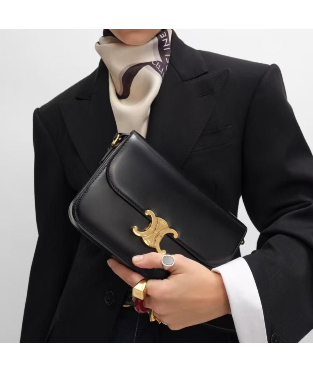 CELINE Черная сумка через плечо, фото 6