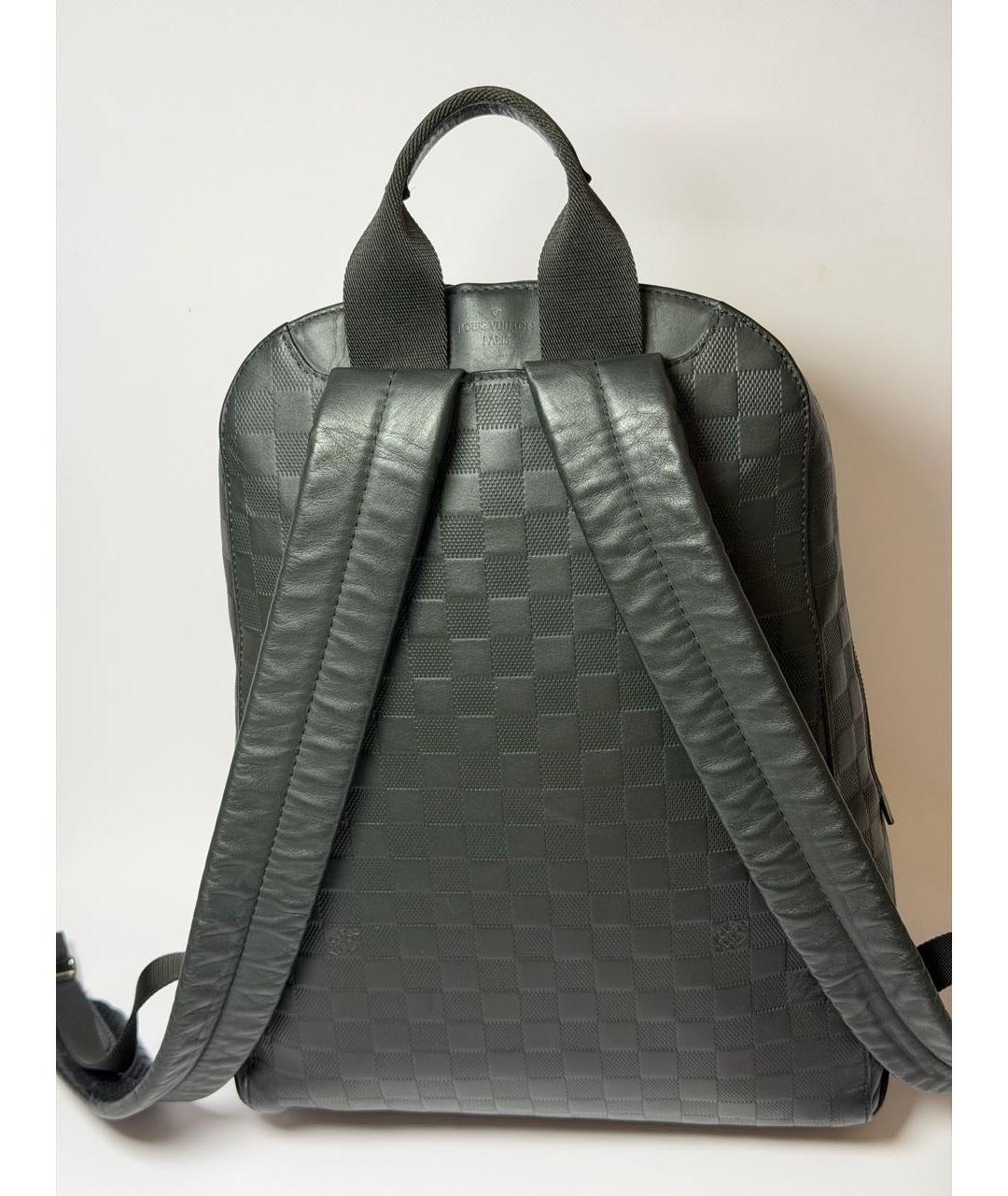 LOUIS VUITTON Черный кожаный рюкзак, фото 3