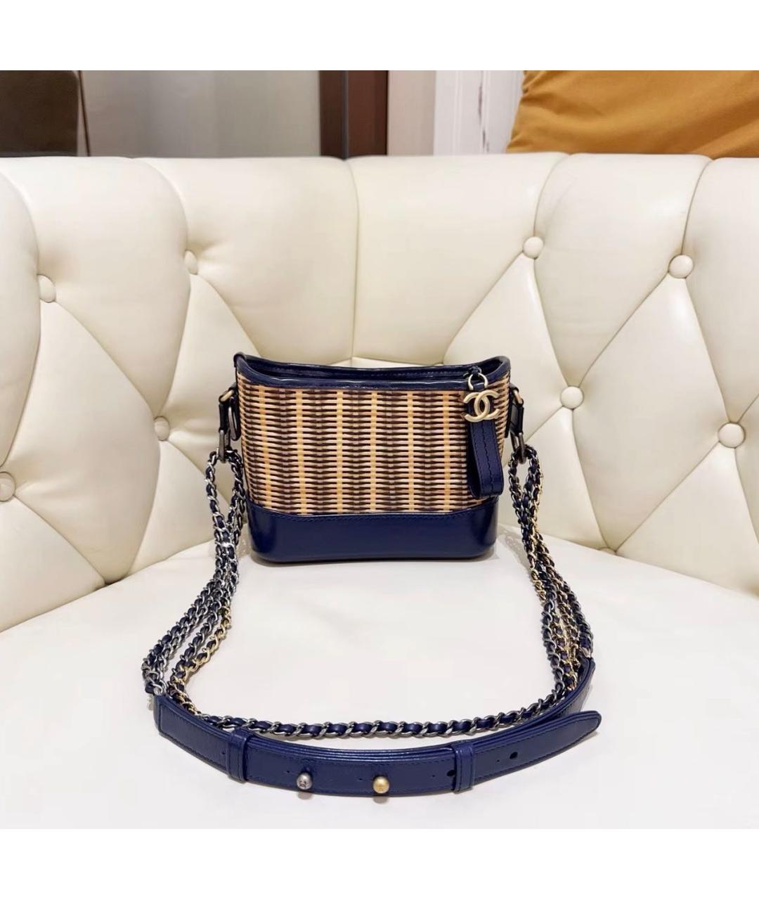 CHANEL Синяя сумка через плечо, фото 6