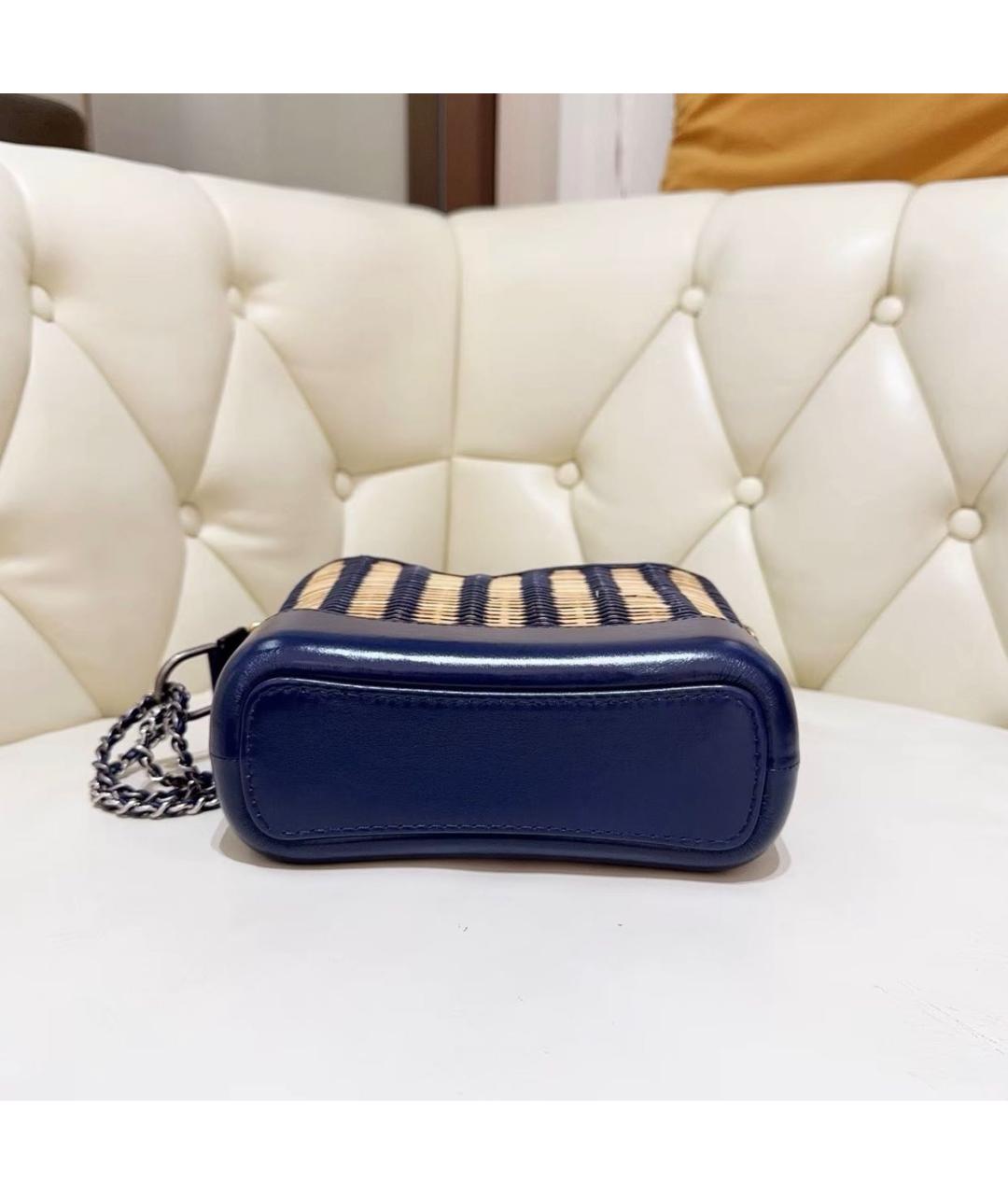 CHANEL Синяя сумка через плечо, фото 4