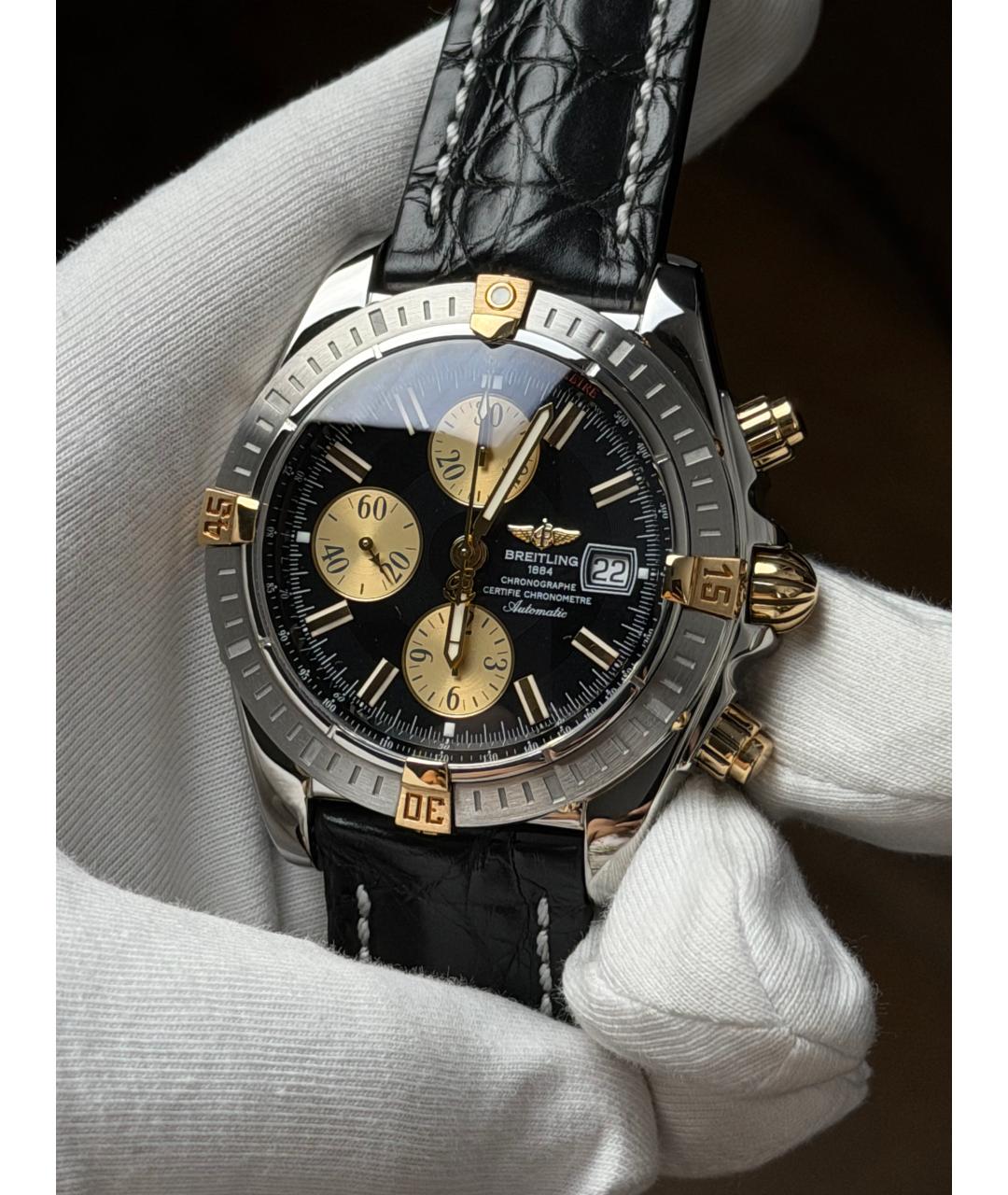 BREITLING Черные часы, фото 3
