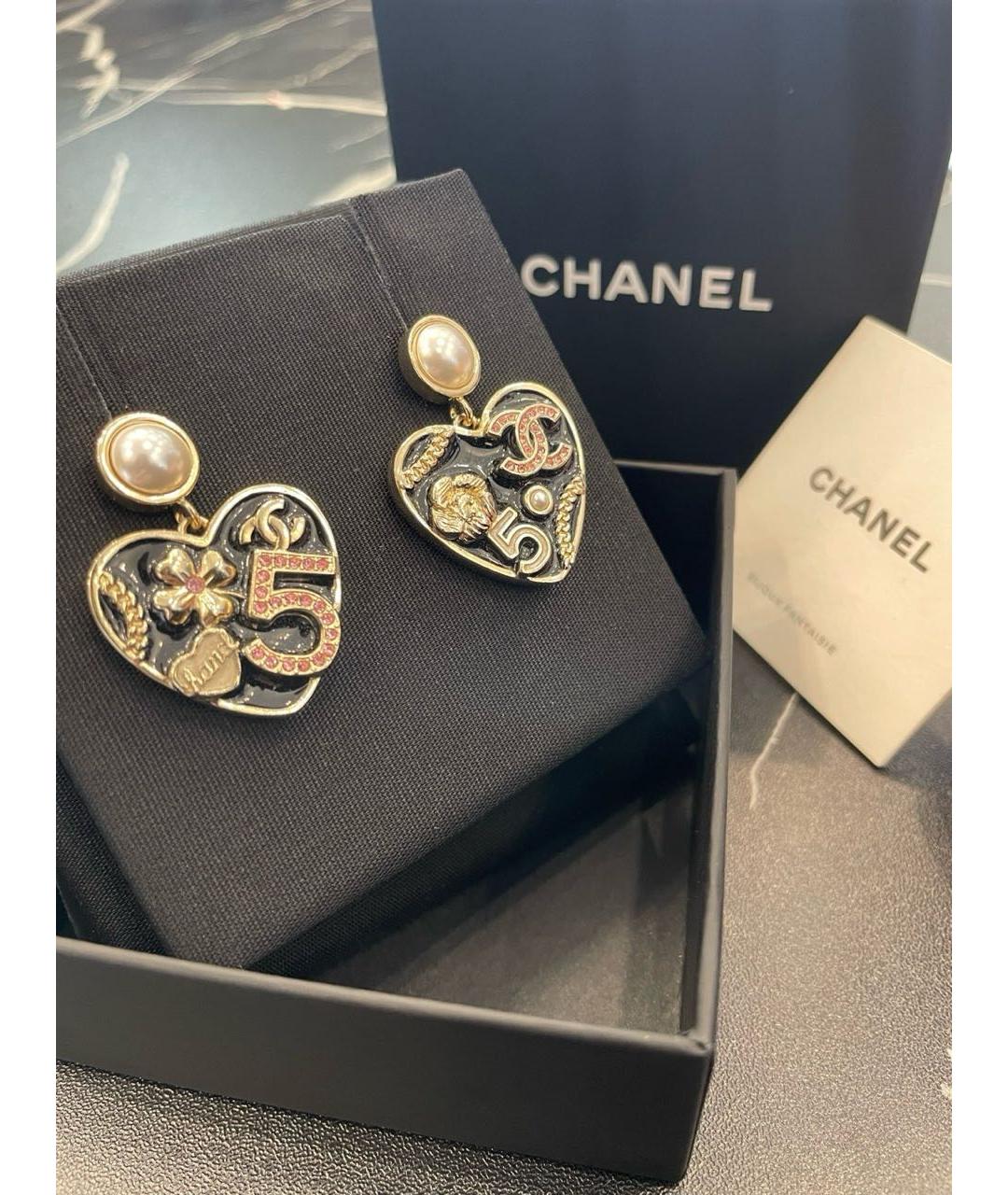 CHANEL Золотые серьги, фото 2